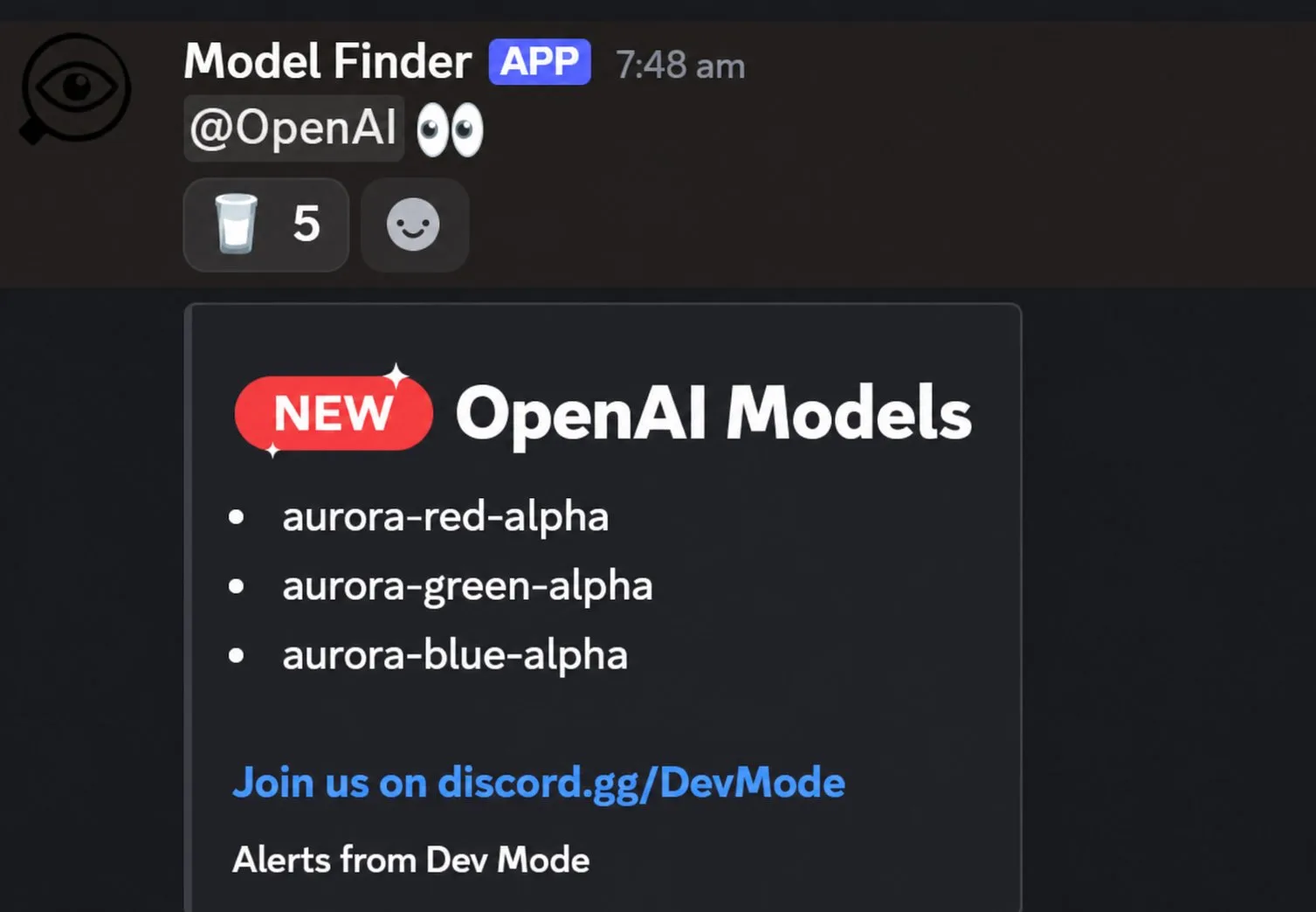 3 model có tên Aurora xuất hiện chớp nhoáng, được cho là của OpenAI